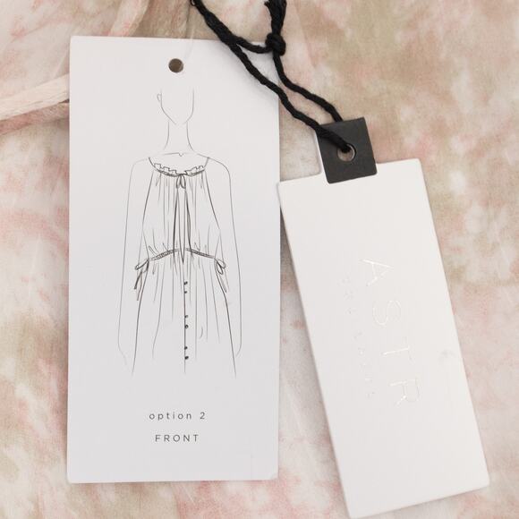 ASTR Sage Mauve Amalfi Tie Dye 2-Way Summer Halter Dress Size Medium - Picture 11 of 16